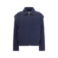 Giorgio Armani Blue Wool Oves Aries Bomber Giorgio Armani