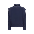 Giorgio Armani Blue Wool Oves Aries Bomber Giorgio Armani