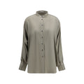 Brunello Cucinelli Bicolor Silk Shirt Brunello Cucinelli