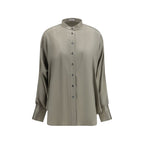 Brunello Cucinelli Bicolor Silk Shirt Brunello Cucinelli