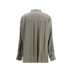 Brunello Cucinelli Bicolor Silk Shirt Brunello Cucinelli