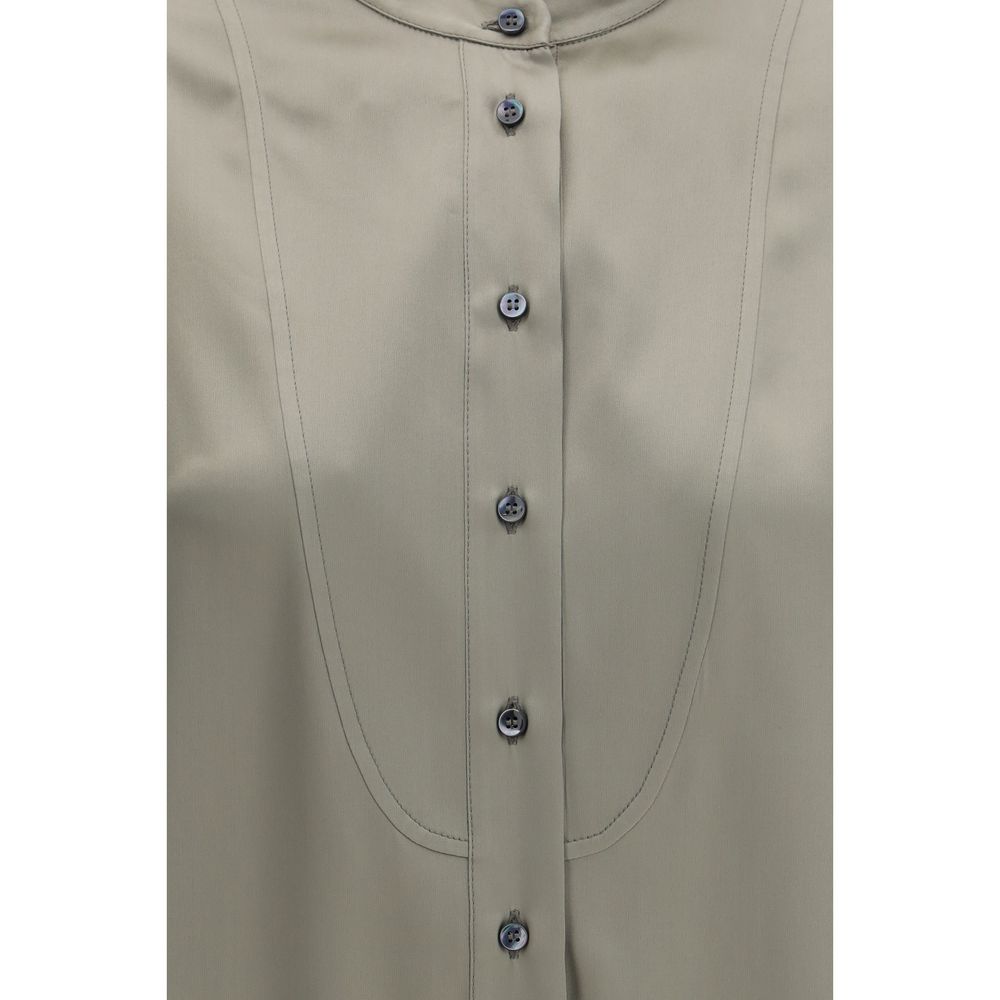 Brunello Cucinelli Bicolor Silk Shirt Brunello Cucinelli