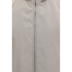 Brunello Cucinelli Gray Polyester Sleeveless Jacket Brunello Cucinelli