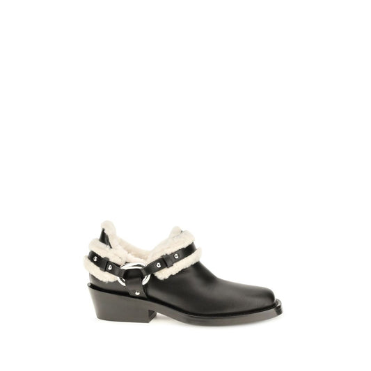 Rabanne Black Calf Leather Bos Taurus Ankle Boots Rabanne