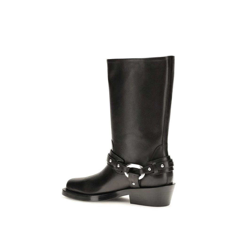 Rabanne Black Calf Leather Bos Taurus Boots Rabanne