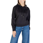 Black cotton hoodie from Calvin Klein Jeans with logo detail, casual fit, and ribbed cuffs and hem.