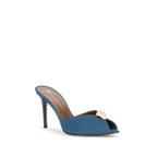 Giuseppe Zanotti Blue Calf Leather Bos Taurus Stiletto Heel Sandals Giuseppe Zanotti