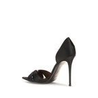 Giuseppe Zanotti Black Satin Stiletto Heel Sandals Giuseppe Zanotti