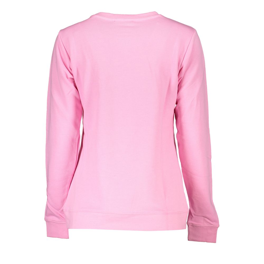 Cavalli Class Pink Cotton Womens Sweatshirt Cavalli Class