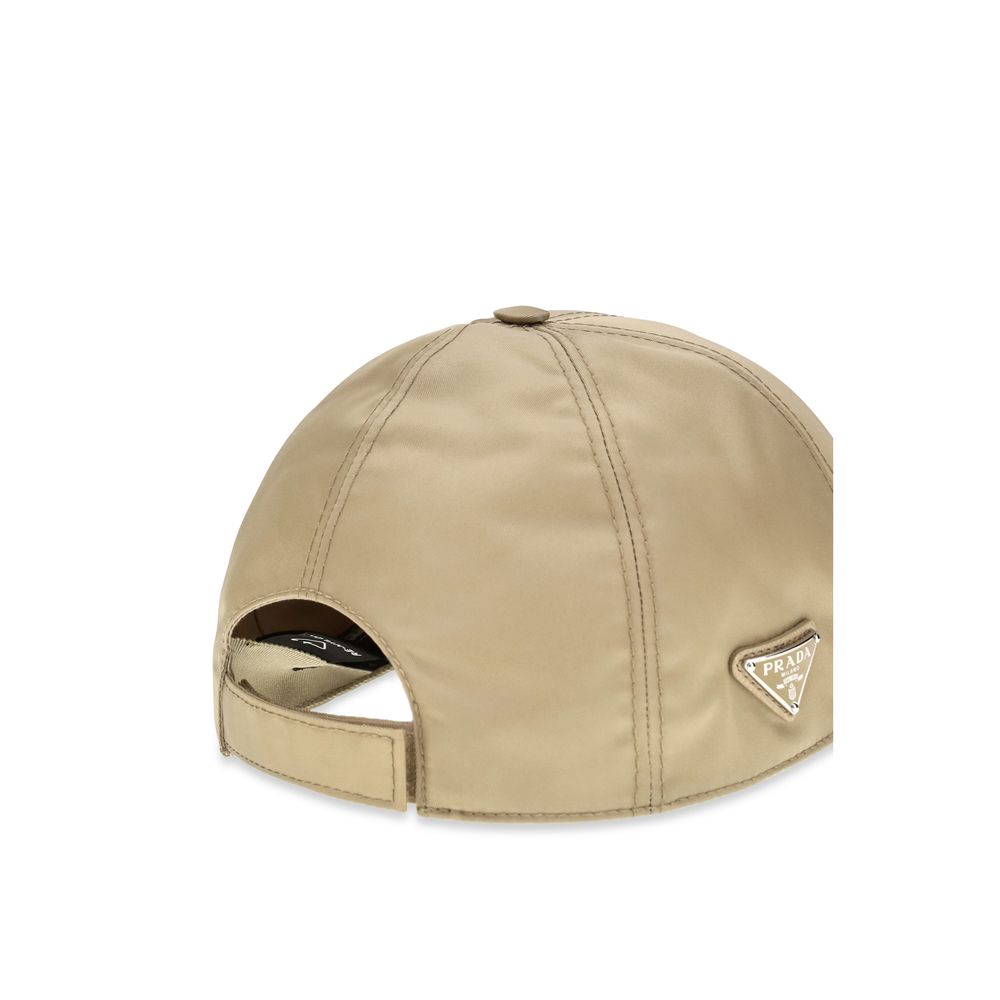 Prada Brown Polyamide Cap Baseball Hat Prada