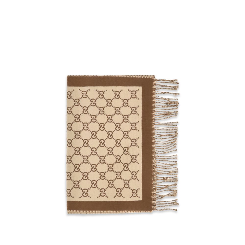 Gucci Beige Wool Oves Aries Scarf Gucci