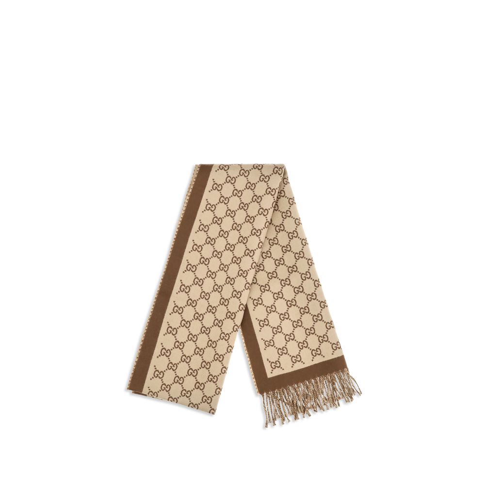 Gucci Beige Wool Oves Aries Scarf Gucci