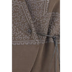 Giorgio Armani Brown Silk Sleeveless Jacket