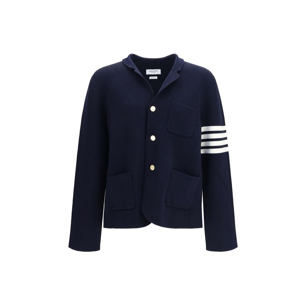 Thom Browne Blue Wool Oves Aries Full-Length Jacket Thom Browne