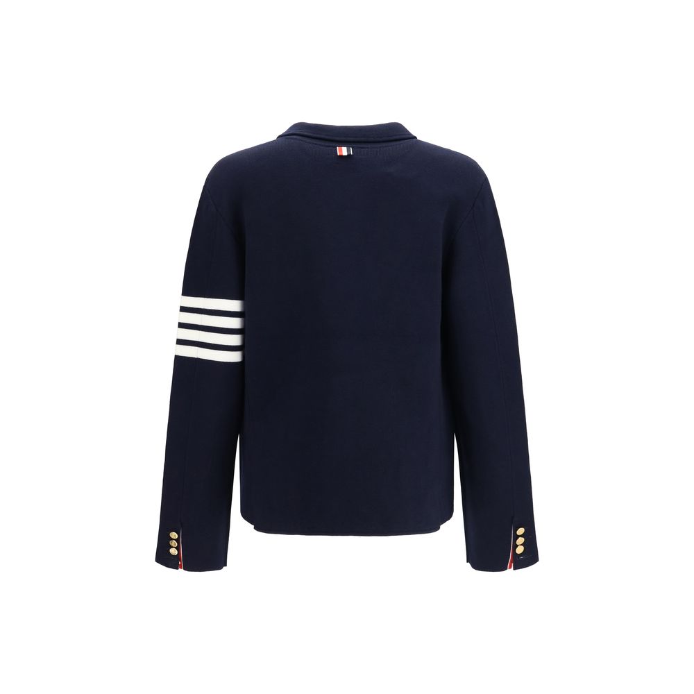 Thom Browne Blue Wool Oves Aries Full-Length Jacket Thom Browne