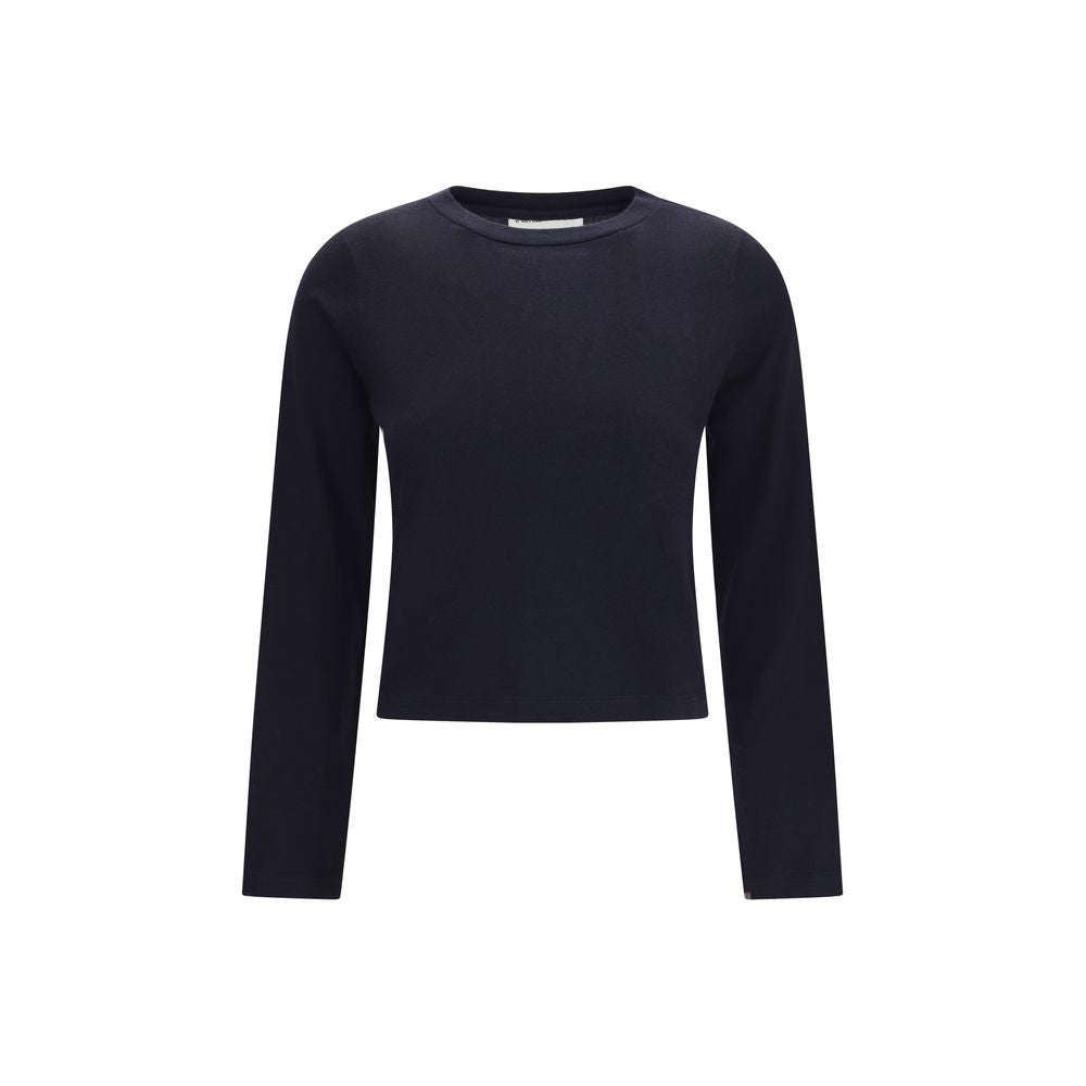 Extreme Cashmere Blue Cotton Long Sleeve T-Shirt Extreme Cashmere