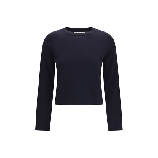 Extreme Cashmere Blue Cotton Long Sleeve T-Shirt Extreme Cashmere