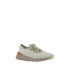 Brunello Cucinelli White Cotton Athletic Sneakers Brunello Cucinelli
