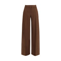 Ermanno Scervino Brown Viscose Flared Pants Ermanno Scervino