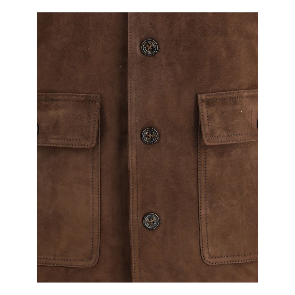 Valstar Brown Calf Leather Bos Taurus Bomber Valstar