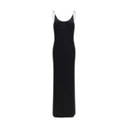 Saint Laurent Black Viscose Casual Dress