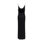 Saint Laurent Black Viscose Casual Dress
