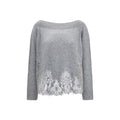 Ermanno Scervino Gray Cashmere Sweater Ermanno Scervino