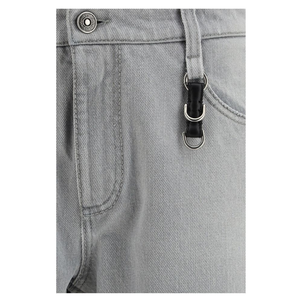Ermanno Scervino Gray Cotton Boyfriend Jeans Ermanno Scervino