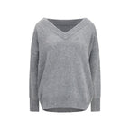 Ermanno Scervino Gray Cashmere Sweatshirt Ermanno Scervino