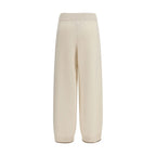 Brunello Cucinelli White Cashmere Casual Pants Brunello Cucinelli