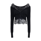 Ermanno Scervino Black Cashmere Cardigan