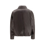 Arma Brown Leather Bomber