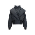 The Attico Black Cotton Full-Length Jacket