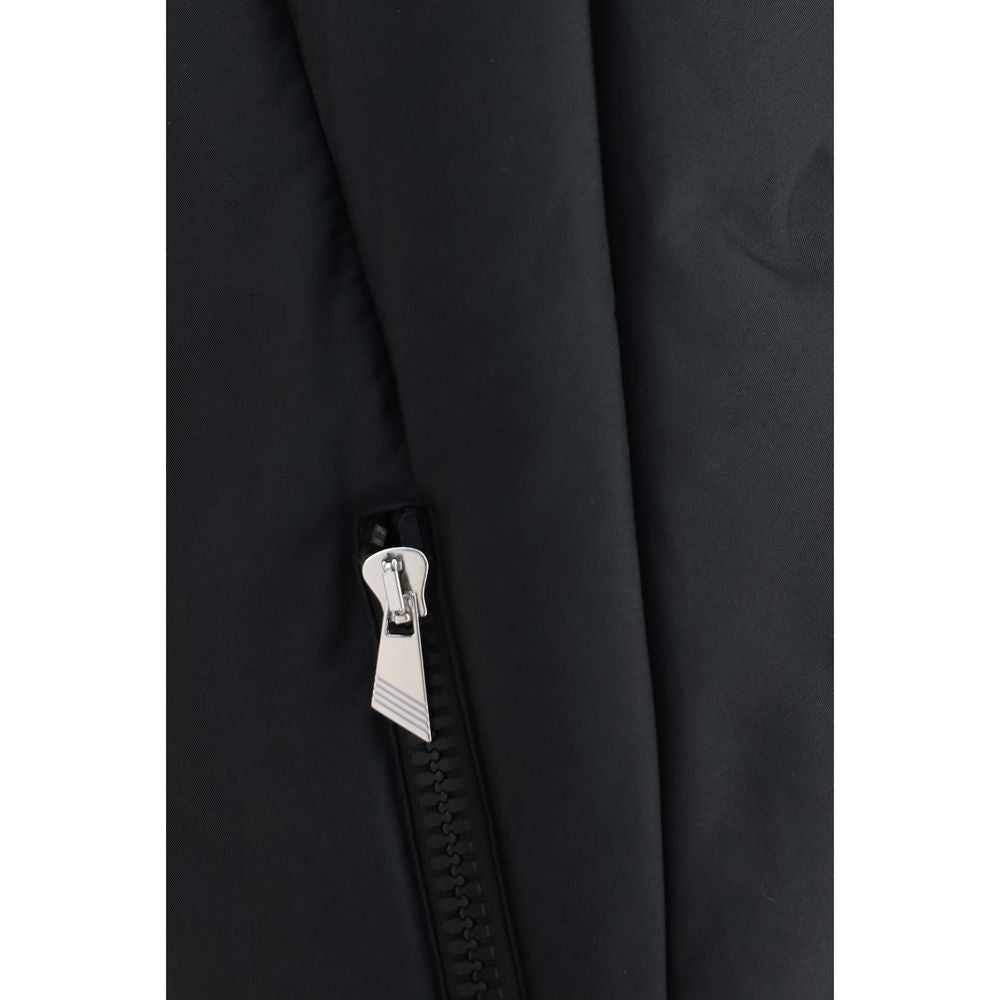 The Attico Black Cotton Full-Length Jacket
