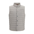 Brunello Cucinelli White Polyester Sleeveless Jacket