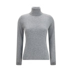 Allude Gray Cashmere Turtleneck