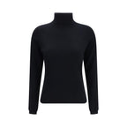 Allude Black Cashmere Turtleneck