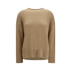 Allude Beige Cashmere Sweatshirt