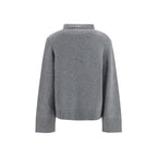 Allude Gray Cashmere Turtleneck
