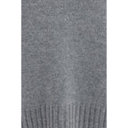 Allude Gray Cashmere Turtleneck