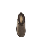 UGG Brown Leather Ankle Boots