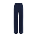 Max Mara Blue Wool Oves Aries Casual Pants Max Mara