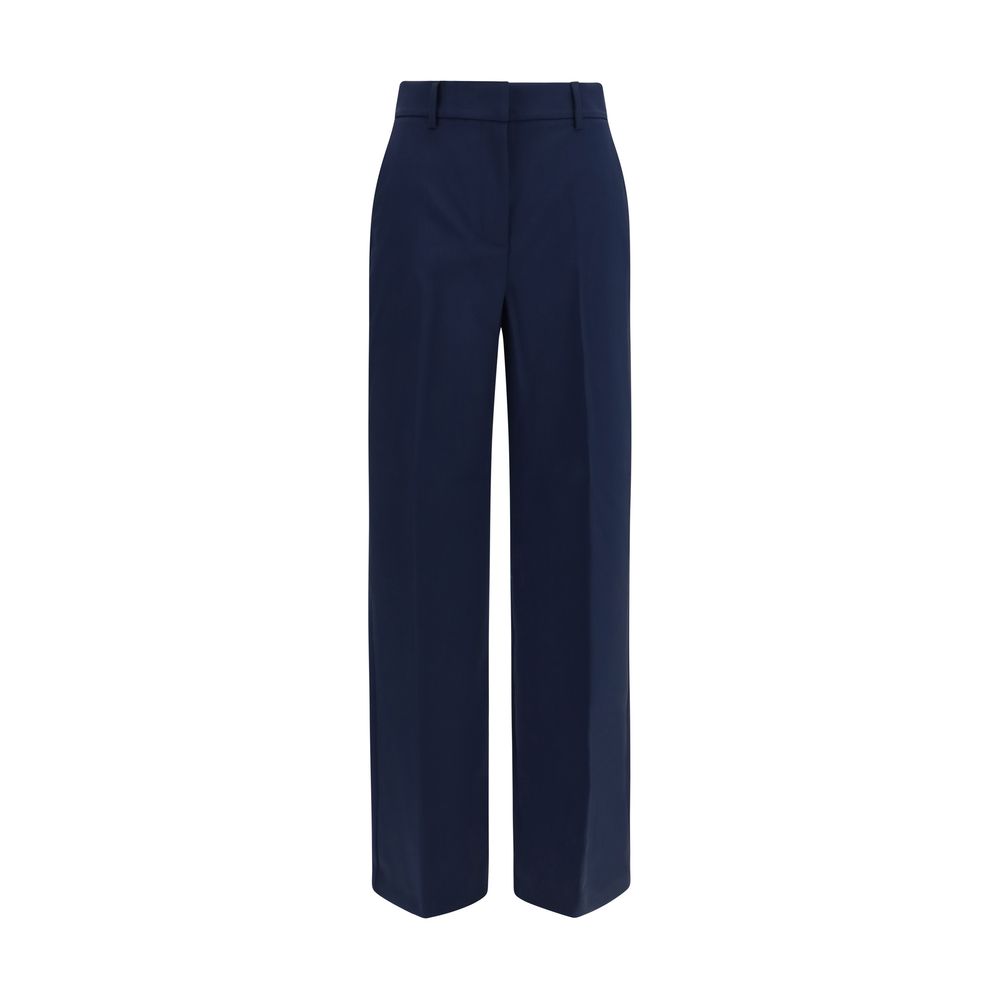 Max Mara Blue Wool Oves Aries Casual Pants Max Mara