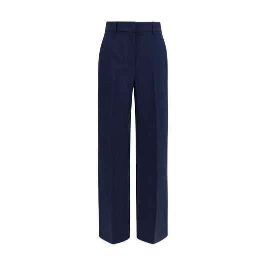 Max Mara Blue Wool Oves Aries Casual Pants Max Mara