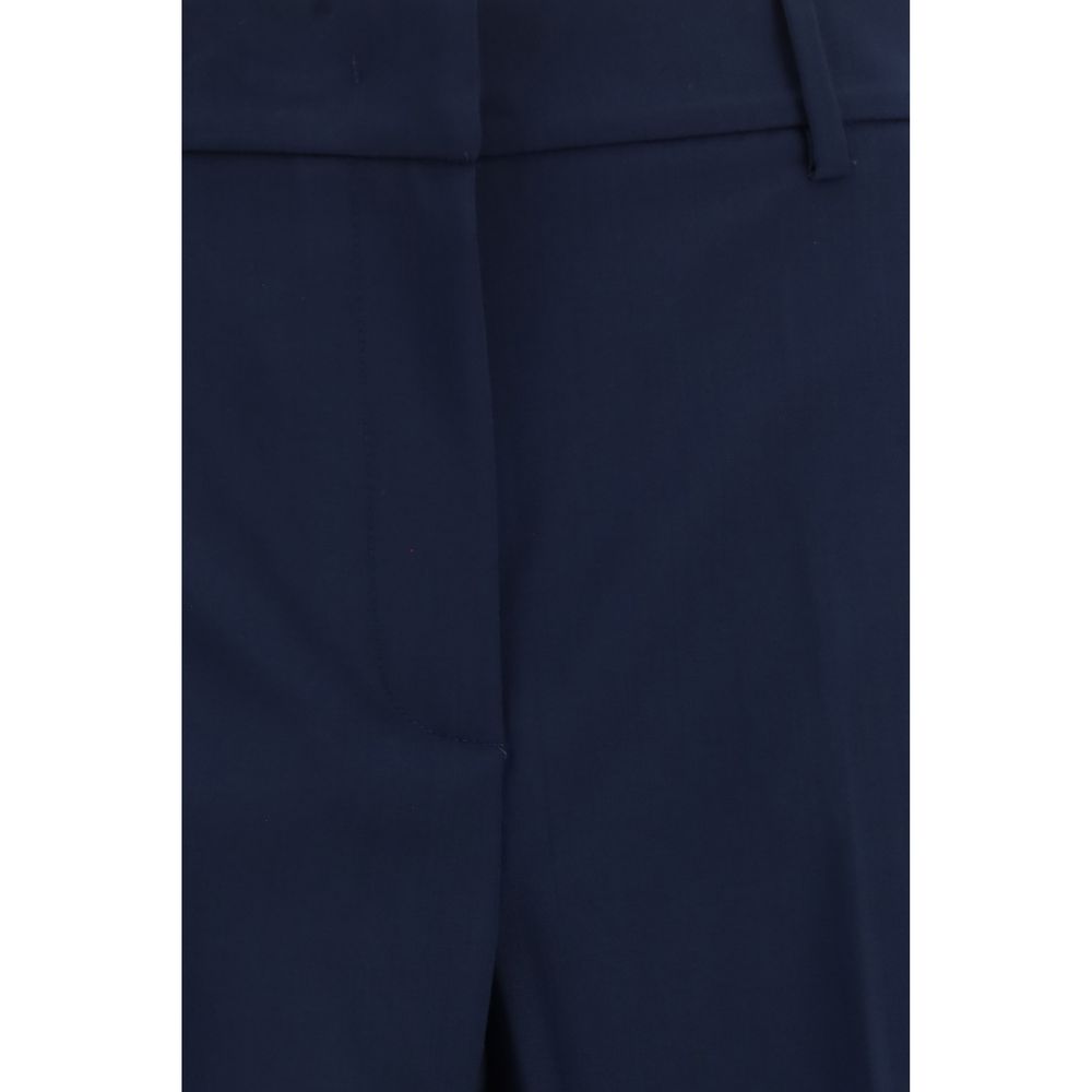 Max Mara Blue Wool Oves Aries Casual Pants Max Mara