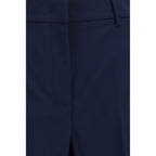 Max Mara Blue Wool Oves Aries Casual Pants Max Mara