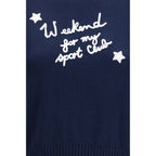 Max Mara Blue Cotton Sweatshirt Max Mara
