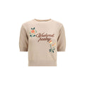Max Mara Beige Cotton Sweatshirt Max Mara