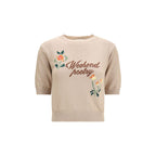 Max Mara Beige Cotton Sweatshirt Max Mara