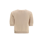 Max Mara Beige Cotton Sweatshirt Max Mara